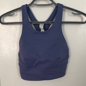 Lululemon long Blue Sports Bra size 4
